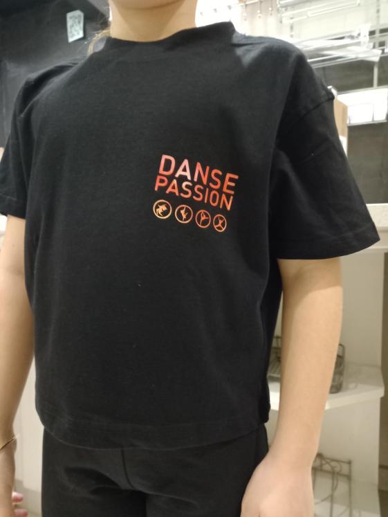 TEE SHIRT COTON COL ROND 2 IMPRESSIONS danse passion Eyragues
